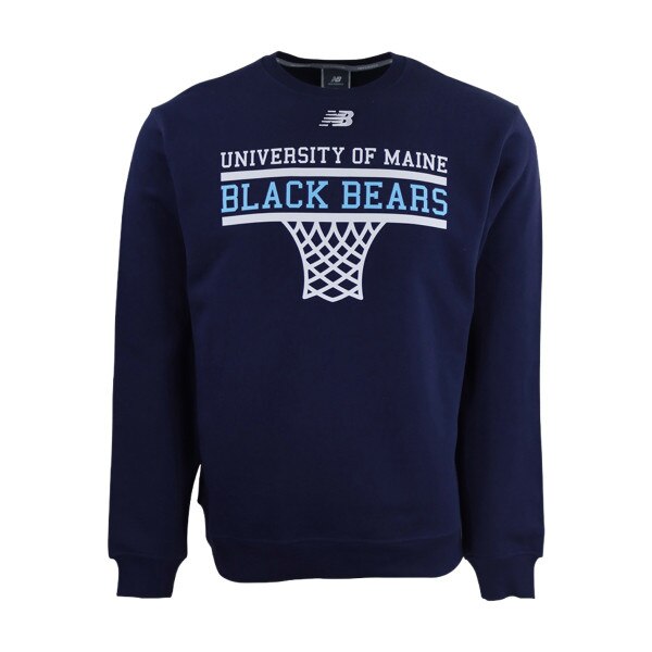 New Balance University of Maine Black Bears Basketball Hoop Crewneck